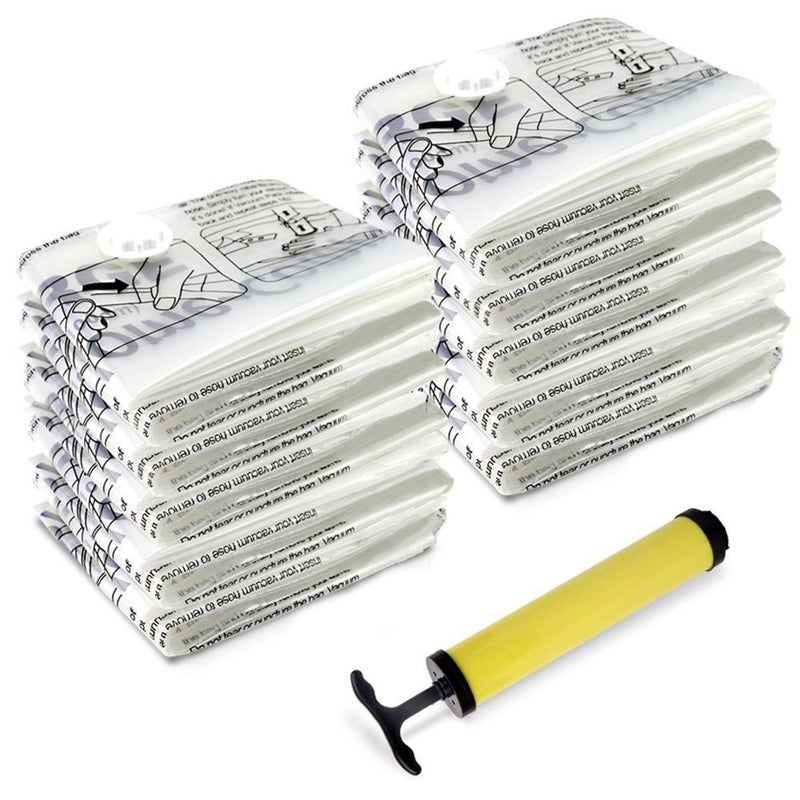 Home-Complete Home Complete Space Saver Vacuum Bags, 10 pack with Pump - Image 2